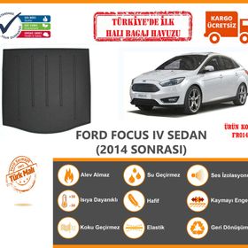 Ford Focus IV Sedan 2014-2018 Halı Bagaj Havuzu