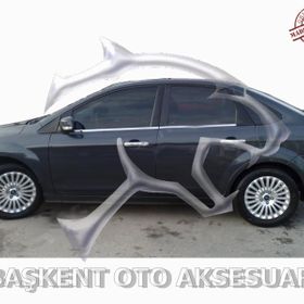 Ford Focus Sedan 2005-2008 4 Parça Krom Cam Çıtası