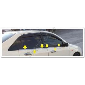 Ford Focus Sedan 2005-2011 Paslanmaz Çelik 4 Parça Krom Cam Çıtası
