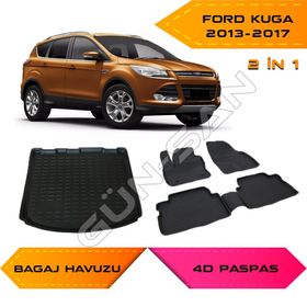 Ford Kuga 2013-2017 4D Havuzlu Paspas ve Bagaj Havuzu