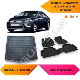 Ford Mondeo 2007-2014 4D Havuzlu Paspas ve Bagaj Havuzu