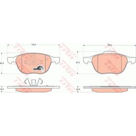Ford S Max 2007/2009 1.6/1.8/.2.0cc 156.4x72x19/20155,2x66,7x20 Ön Fren Diski