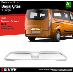 Ford Tourneo Custom 2012 Üzeri Kameralı Krom Bagaj Çıtası