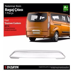 Ford Tourneo Custom 2012 Üzeri Kamerasız Krom Bagaj Çıtası