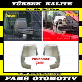 Ford Tourneo Custom 2012 Üzeri Krom 2 Parça Ayna Kapağı
