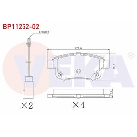 Ford Transit V347 2007/2013 258x22x63.50x44 Havalı Arka Fren Diski
