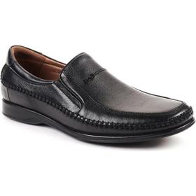 Forelli 10601 Deri Comfort Siyah Erkek Ayakkabı