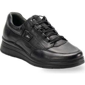 Forelli 21308-H Elinor Siyah Deri Comfort Kadın Günlük Ayakkabı