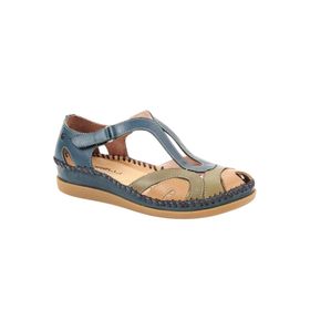 Forelli 22521 Sally-G Blue Jean Comfort Deri Kadın Sandalet