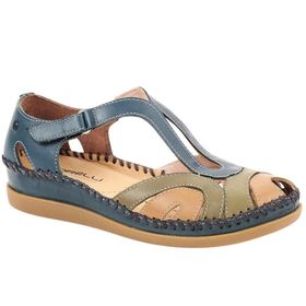 Forelli 22521 Sally-G Blue Jean Comfort Deri Kadın Sandalet
