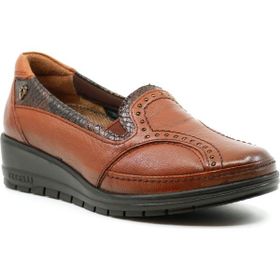 Forelli 25109 Taba Deri Halluks Comfort Kadın Ayakkabı