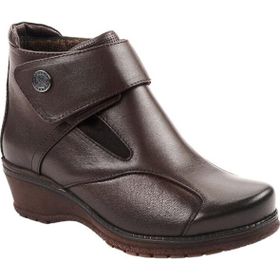 Forelli 25651-K Vionic Kahve Kadın Comfort Deri Bot