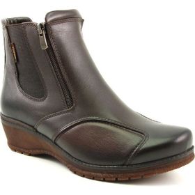 Forelli 25652 Kahve Deri Halluks Comfort Kadın Bot