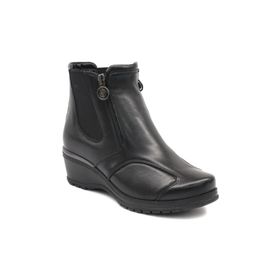 Forelli 25652 Siyah Çift Fermuarlı Comfort Kadın Bot