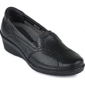 Forelli 26-239 Black Deri Kadın Ayakkabı