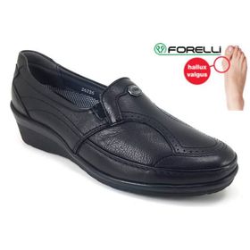 Forelli 26226 Siyah Hakiki Deri Kadın Günlük Ayakkabı