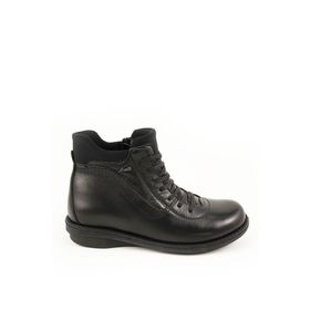 Forelli 28553 Siyah Deri Comfort Kadın Bot