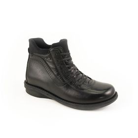 Forelli 28553 Siyah Deri Comfort Kadın Bot