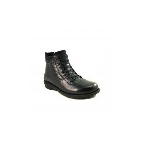 Forelli 28553 Siyah Deri Comfort Kadın Bot