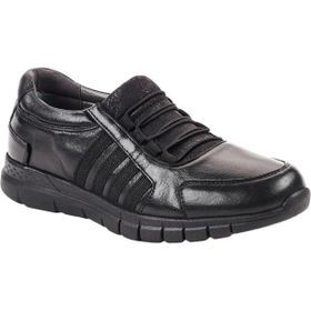 Forelli 29410-G Fulya Siyah Comfort Deri Kadın Ayakkabı