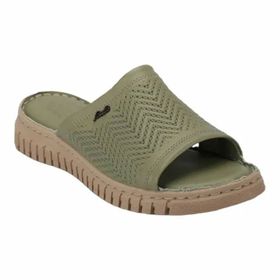 Forelli 38505 Sofia-G Avokado Comfort Deri Kadın Terlik