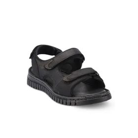 Forelli 38506 Arya-G Siyah Comfort Deri Kadın Sandalet