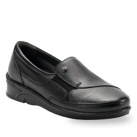 Forelli 48001-G Terte Siyah Deri Comfort Kadın Günlük Ayakkabı