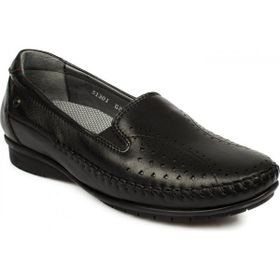 Forelli 51301 Z Deri Comfort Siyah Kadın Ayakkabı