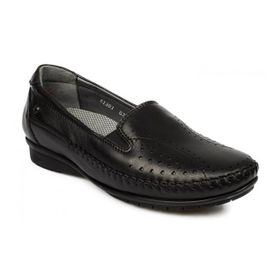 Forelli 51301 Z Deri Comfort Siyah Kadın Ayakkabı