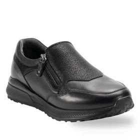 Forelli Dela 46710-G Siyah Kadın Günlük Deri Comfort Ayakkabı