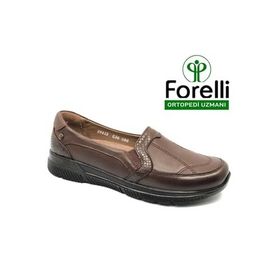 Forelli Dilmen Taba Hakiki Deri Ortopedik Comfort Kadın Casual Ayakkabı