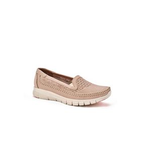 Forelli Eterna-G Bej Comfort Kadın Deri Ayakkabı