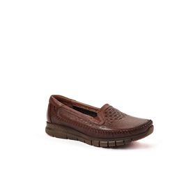Forelli Eterna-G Taba Comfort Kadın Deri Ayakkabı