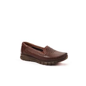 Forelli Eterna-G Taba Comfort Kadın Deri Ayakkabı