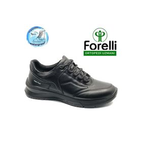 Forelli Proof 46115M Waterproof Deri Siyah Erkek Günlük Ayakkabı