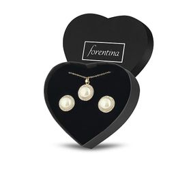 Forentina PS1364 İnci modeli Kolye Küpe Takı Seti