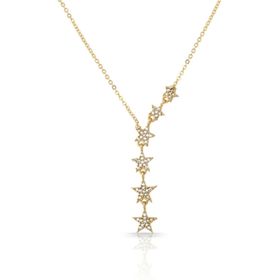 Forentina PS1473 Sarı Sallantılı Yıldız Kolye