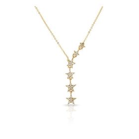 Forentina PS1473 Sarı Sallantılı Yıldız Kolye