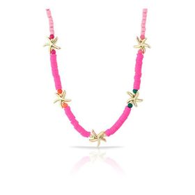 Forentina PS1482 Deniz Yıldızı Pembe Fimo Kolye