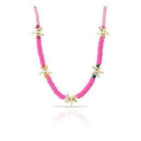 Forentina PS1482 Deniz Yıldızı Pembe Fimo Kolye
