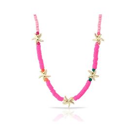 Forentina PS1482 Deniz Yıldızı Pembe Fimo Kolye