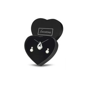 Forentina PS1596 İnci Modeli Kolye Küpe Set