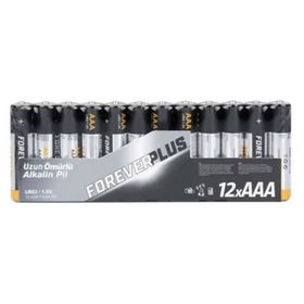 Forever Plus Alkalın 12'li İnce Pil