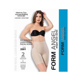 Form Angel 2001 Ten Kontrol Lazer Kesim Paçalı Kadın Korse
