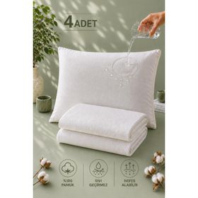 Formeya Su Sıvı Geçirmez 4'lü %100 Pamuk 50x70 cm Yastık Alezi