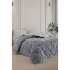 Formeya Tek Kişilik Lüx Gri Çift Taraflı 155x215 CM Welsoft Yorgan
