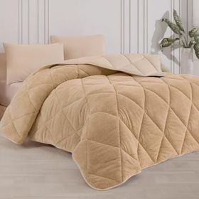 Formeya Tek Kişilik Lüx Kahverengi Çift Taraflı 155x215 CM Welsoft Yorgan