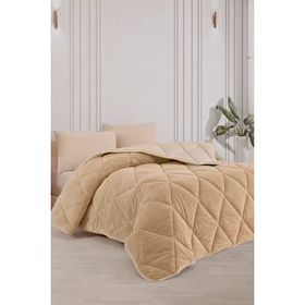 Formeya Tek Kişilik Lüx Kahverengi Çift Taraflı 155x215 CM Welsoft Yorgan