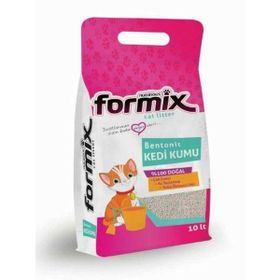 Formix 10 lt Bentonit Bebek Pudralı Topaklanan Emici Koku Önleyici Etkili Kedi Kumu
