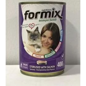 Formix Kısırlaştırılmış Kedi Somonlu 4x400 gr Konserve Maması